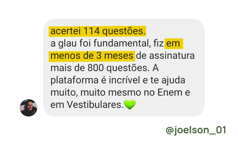 Depoimento sobre a Glau 18