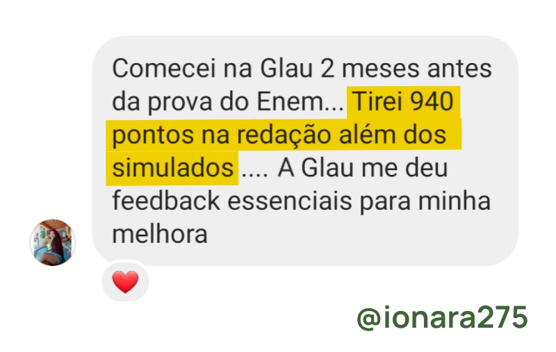 Depoimento sobre a Glau 9